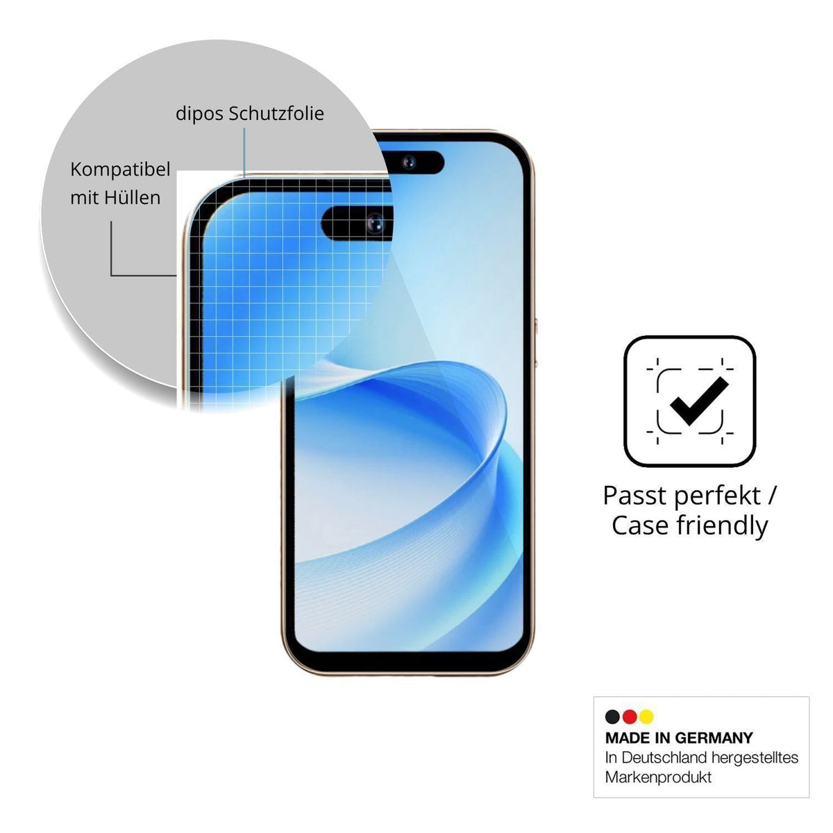 4x Schutzfolie klar für MTGud 16 Pro Display-Schut (6)