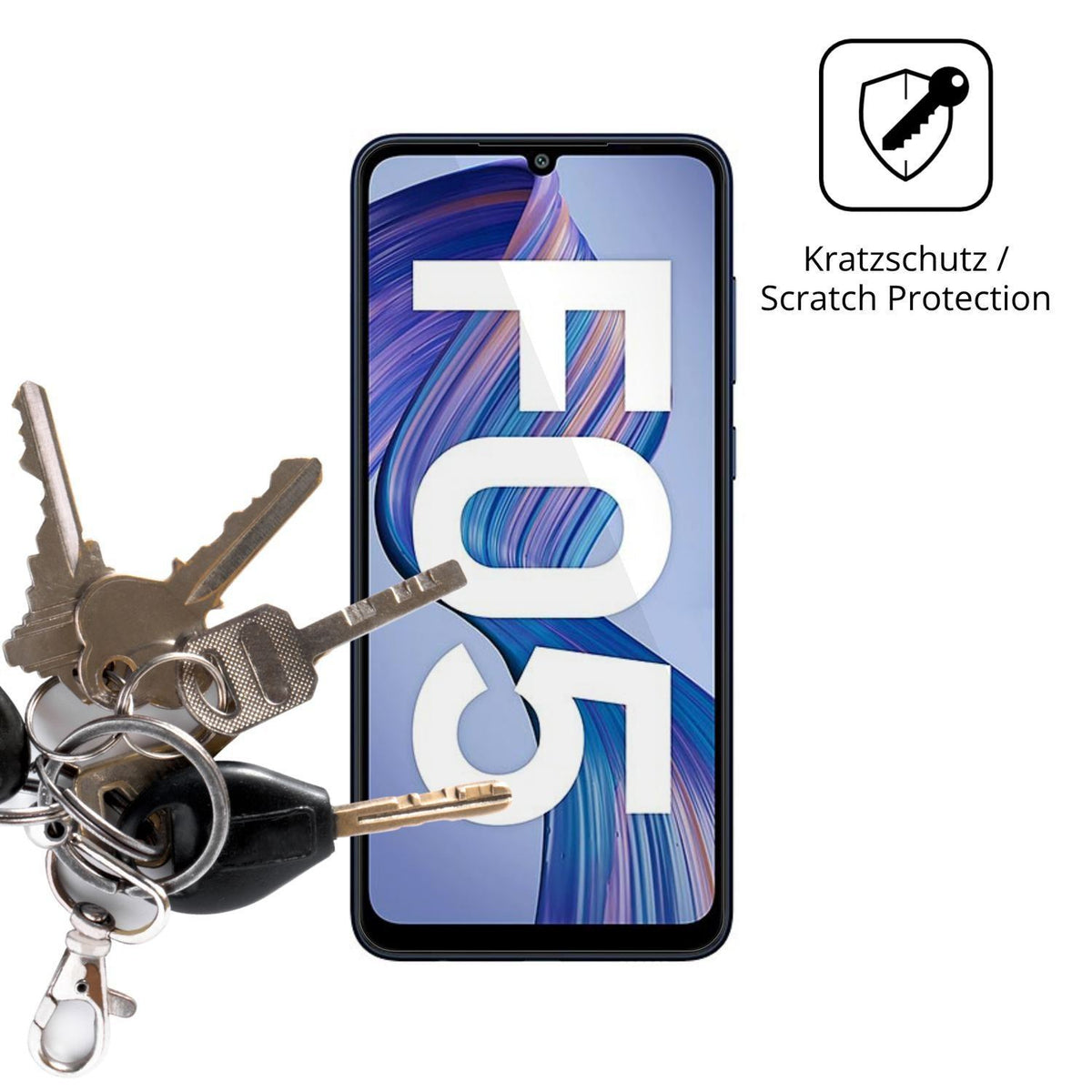 4x Schutzfolie klar für Samsung Galaxy F05 Display (4)