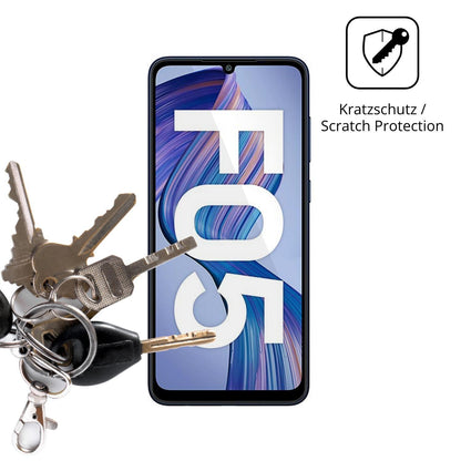 4x Schutzfolie klar für Samsung Galaxy F05 Display (4)