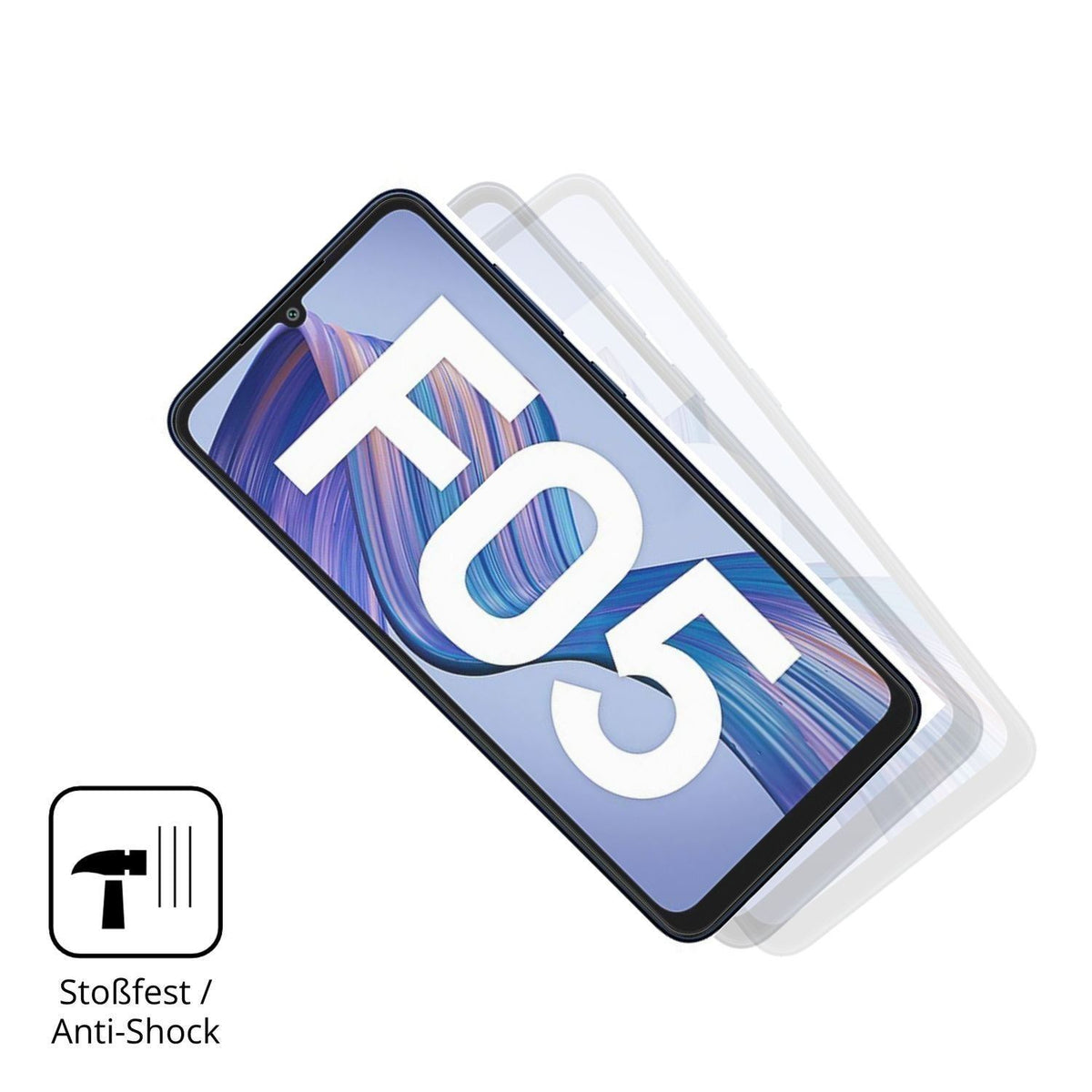 2x 9H Schutzfolie matt für Samsung Galaxy F05 Panz (1)