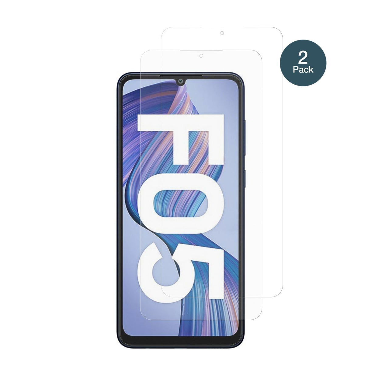 2x 9H Schutzfolie matt für Samsung Galaxy F05 Panz (2)