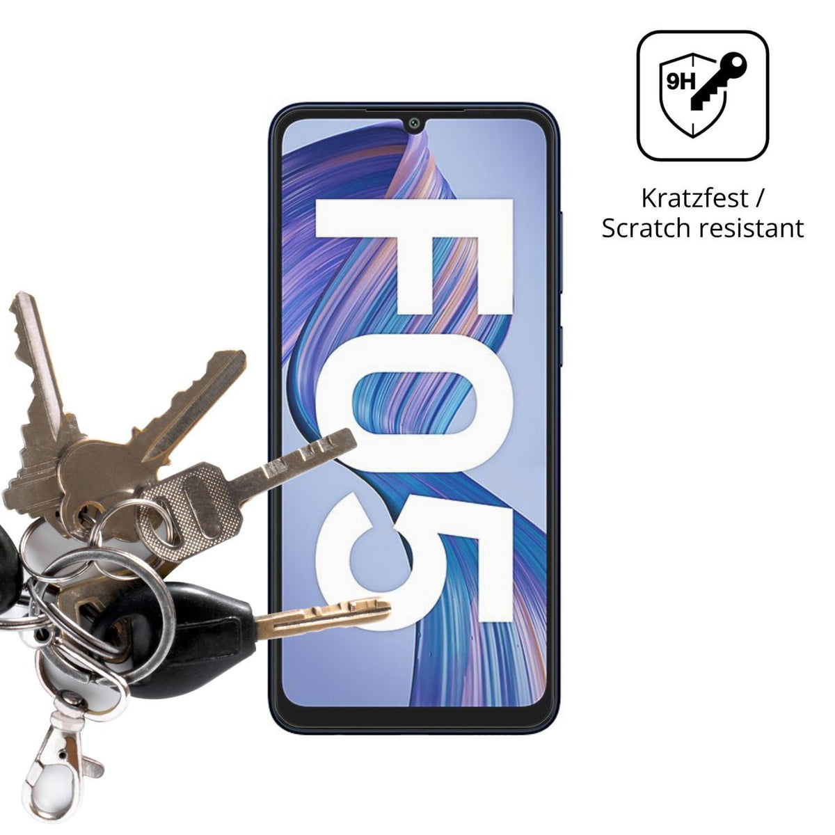 2x 9H Schutzfolie matt für Samsung Galaxy F05 Panz (3)