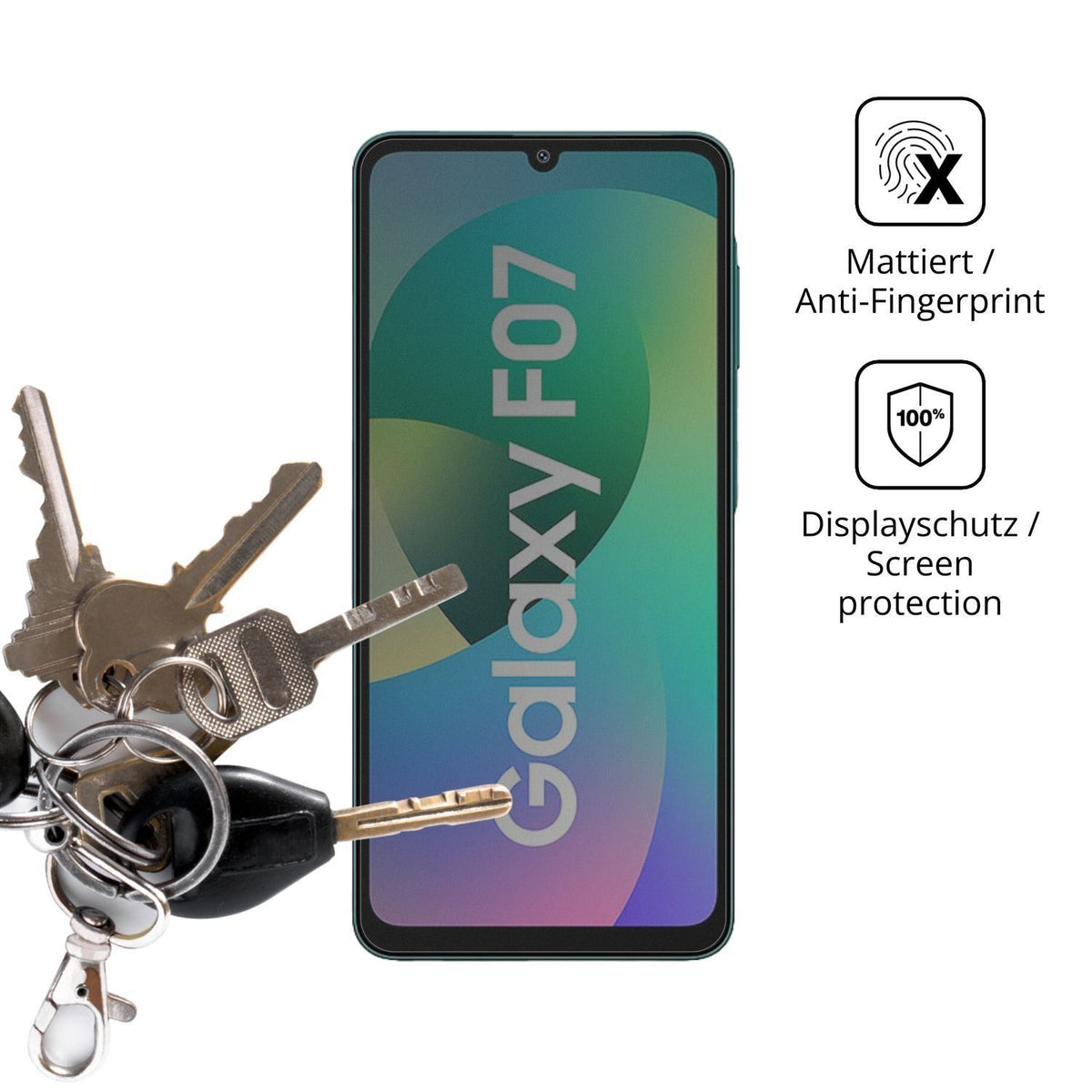 Blickschutzfolie für Samsung Galaxy F07 matt Schut (3)