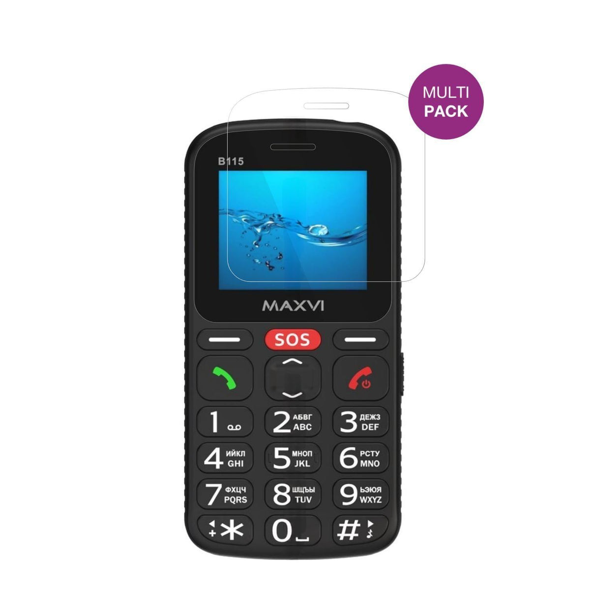 4x Schutzfolie klar für Maxvi B115 Display-Schutzf (2)