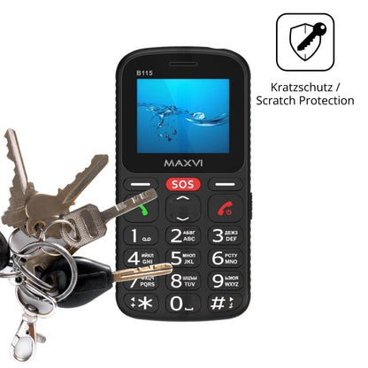 4x Schutzfolie klar für Maxvi B115 Display-Schutzf (4)