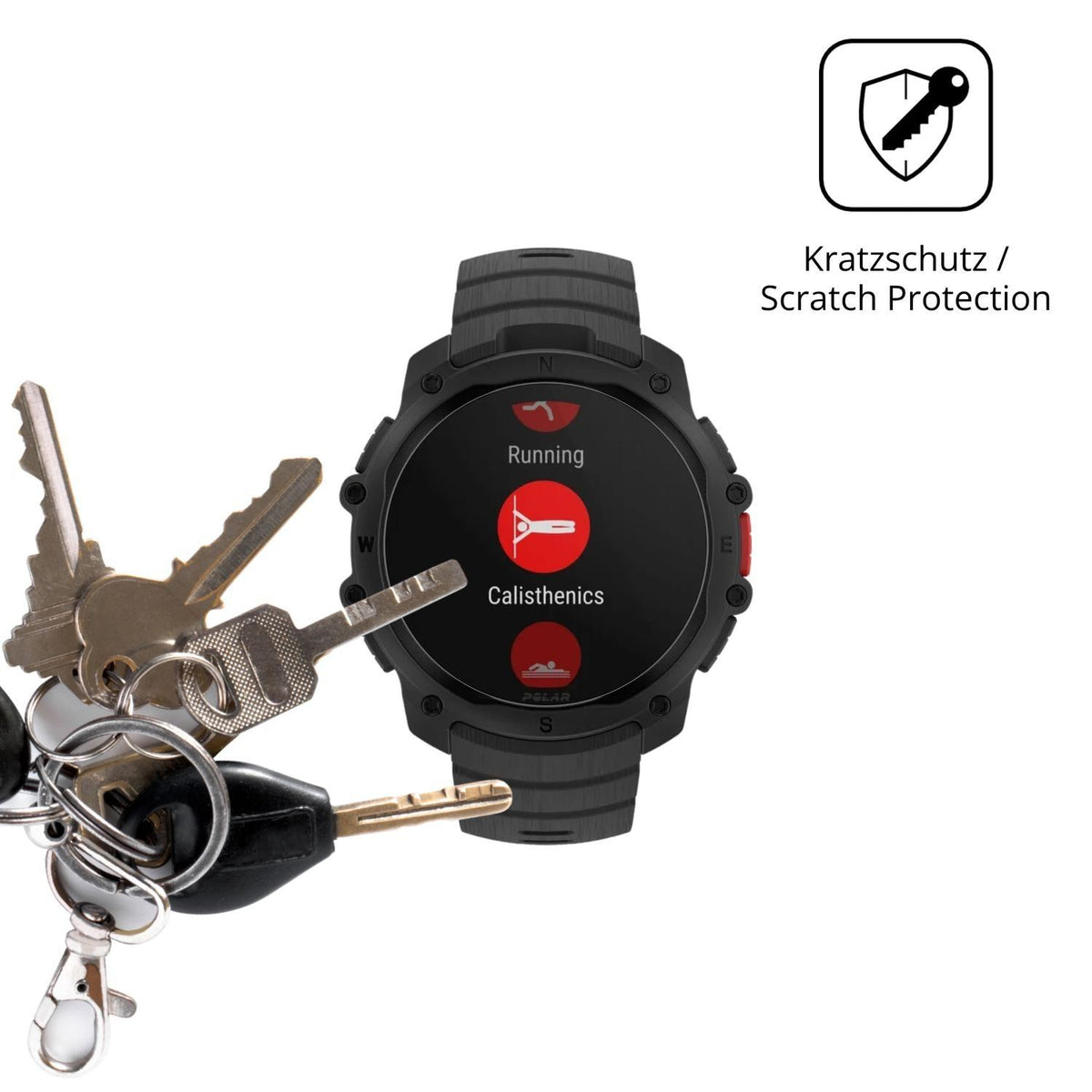 6x Schutzfolie klar für Polar Street X Display-Sch (4)