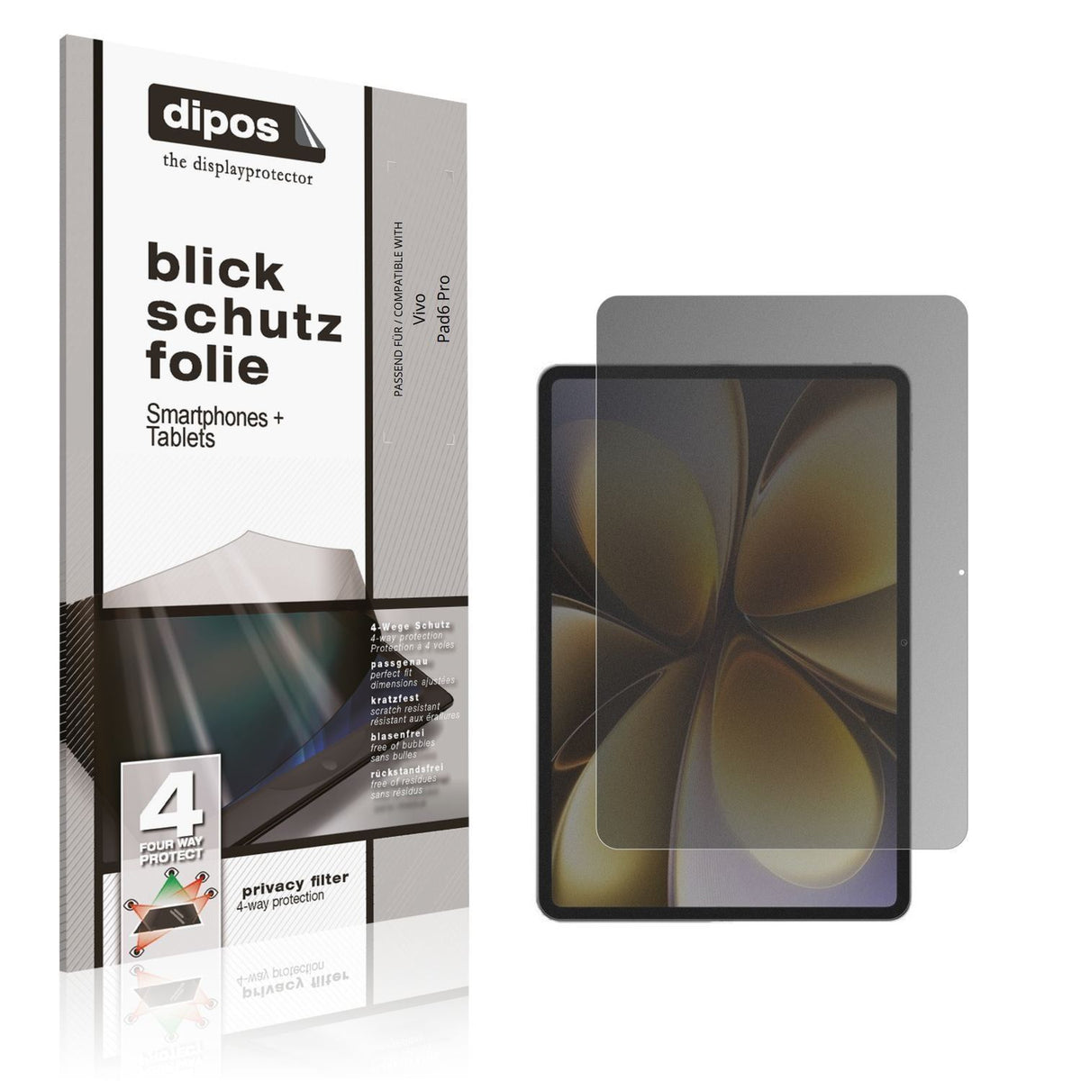 Blickschutzfolie für Vivo Pad6 Pro matt Schutzfoli (1)