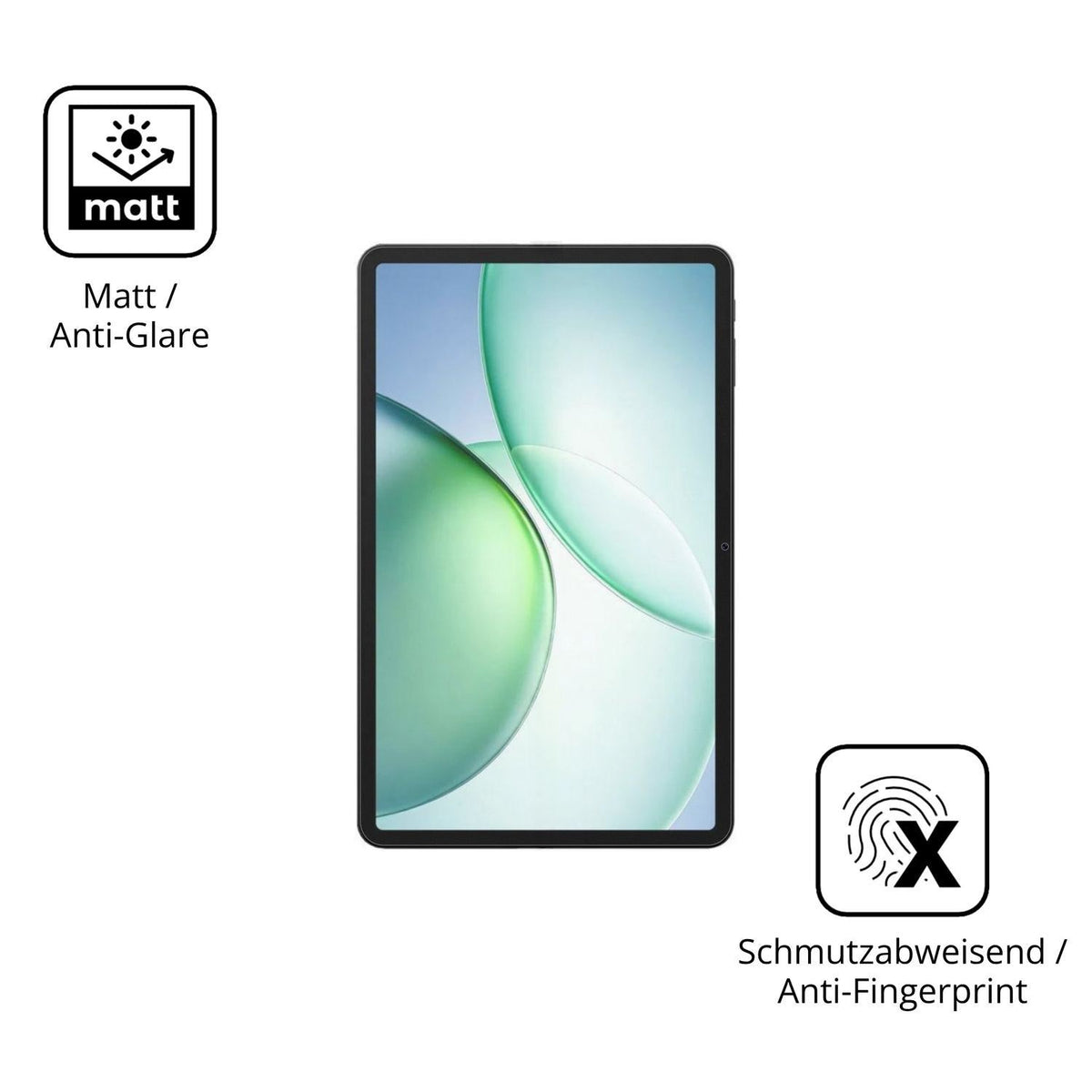 2x Schutzfolie matt für Pockam P12 Pro Display-Sch (5)