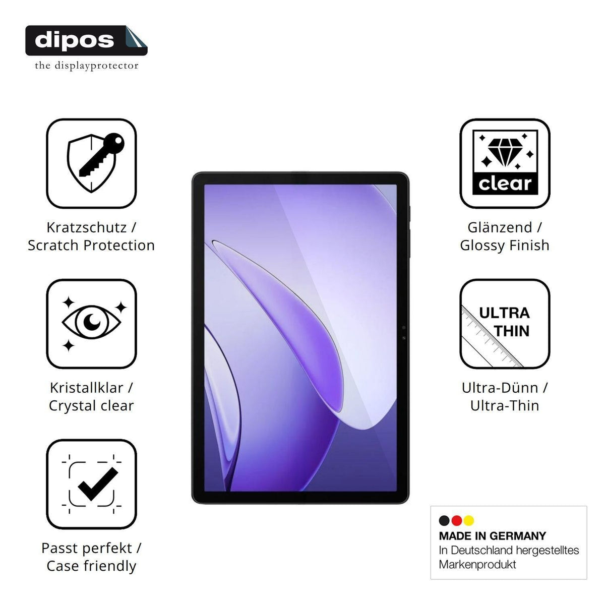 2x Schutzfolie klar für Pockam P11 Pro Display-Sch (7)