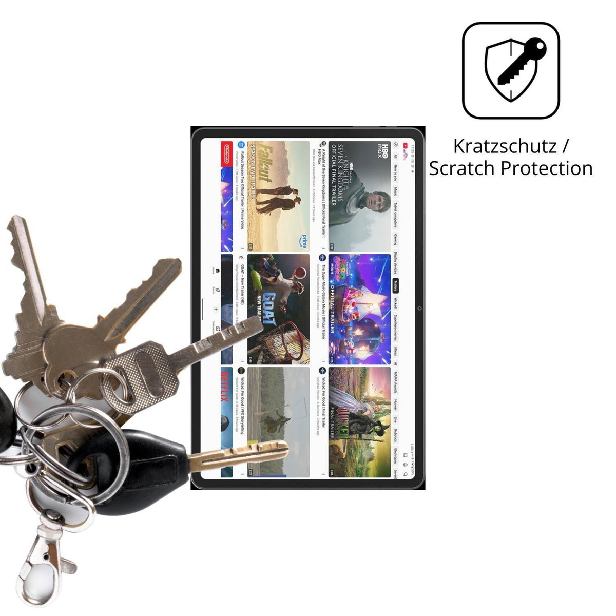 2x Schutzfolie matt für Alldocube iPlay 70 Pad Pro (4)