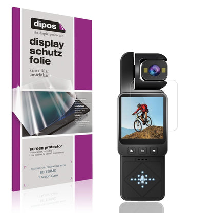 4x Schutzfolie klar für BETTERMO 1 Action Cam Disp (1)