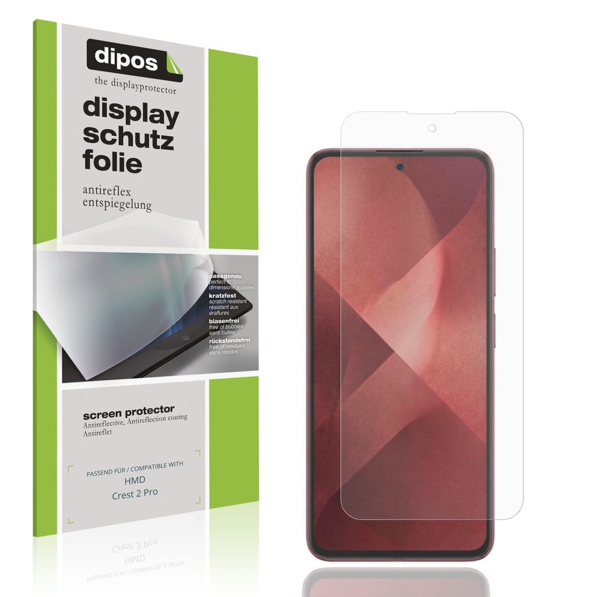 4x Schutzfolie matt für HMD Crest 2 Pro Display-Sc (1)
