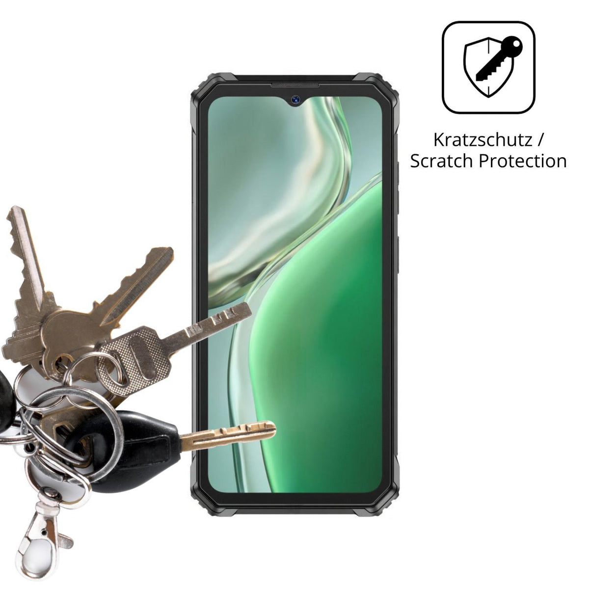 4x Schutzfolie matt für Oukitel G7 Display-Schutzf (4)
