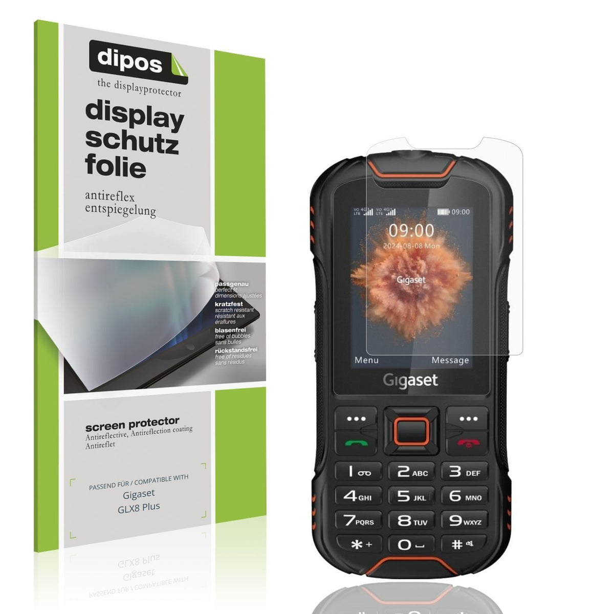 4x Schutzfolie matt für Gigaset GLX8 Plus Display- (1)