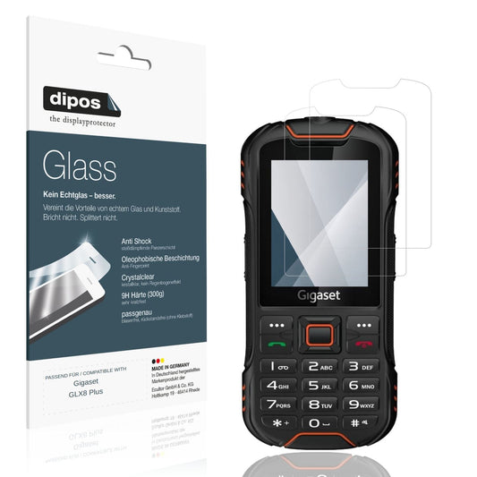 2x 9H Schutzfolie für Gigaset GLX8 Plus Panzerfoli (1)