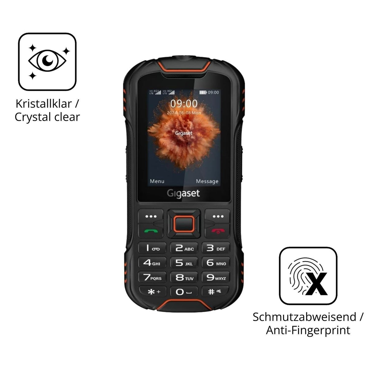 2x 9H Schutzfolie für Gigaset GLX8 Plus Panzerfoli (5)