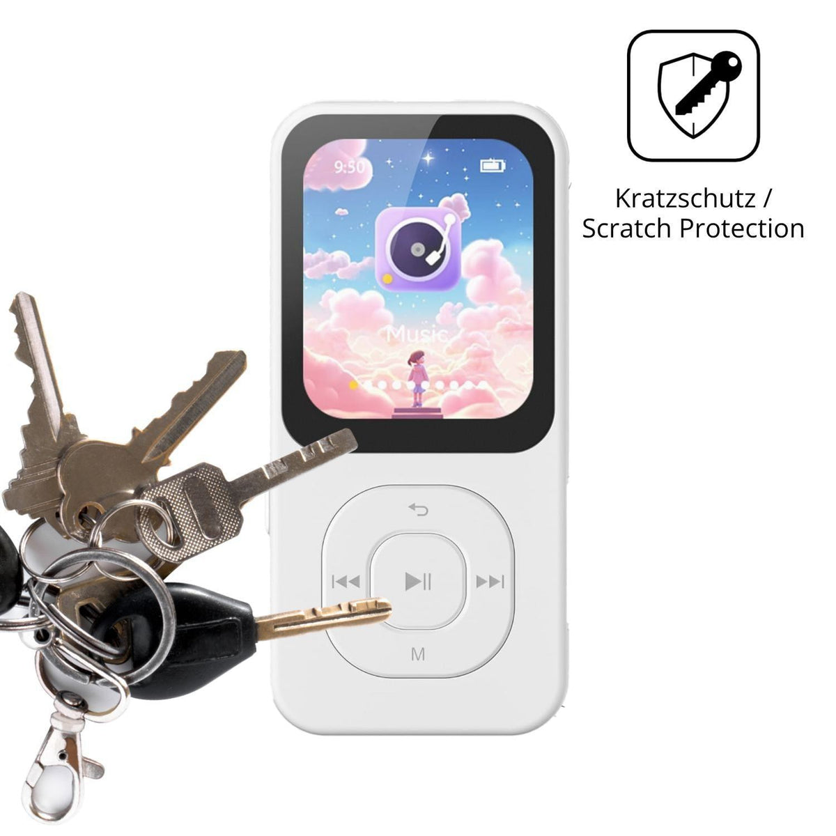 4x Schutzfolie matt für PECSU S2-New MP3-Player Di (4)