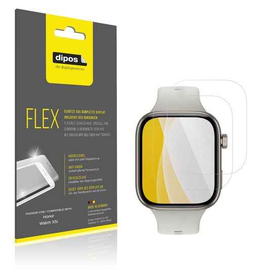 2x 3D Full Cover Schutzfolie für Honor Watch X5i (1)