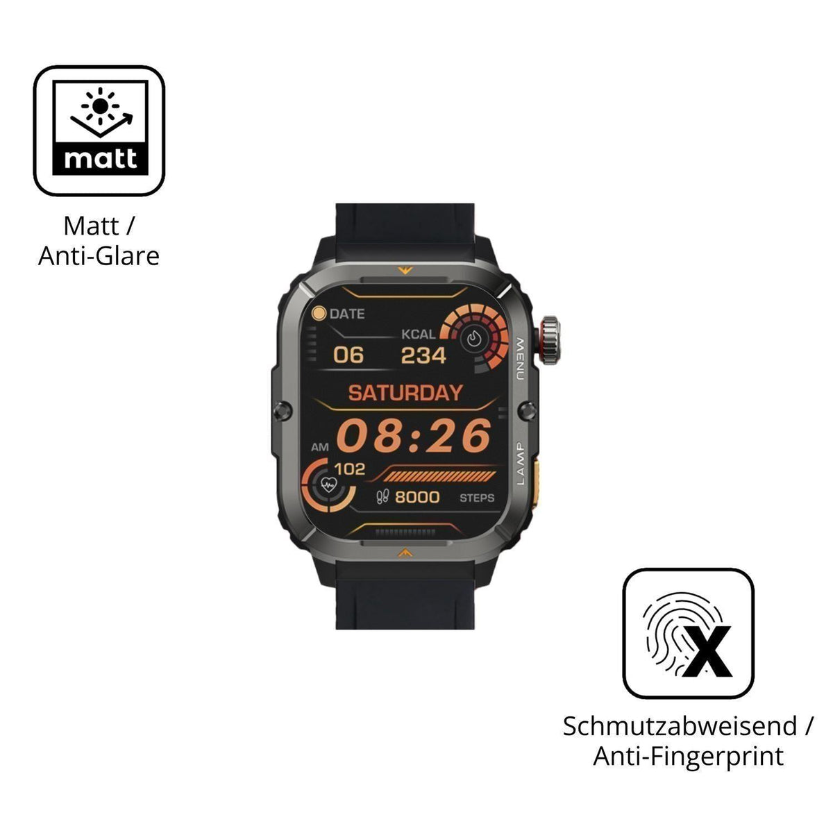 6x Schutzfolie matt für AGM Legion 3 Ultra Display (5)