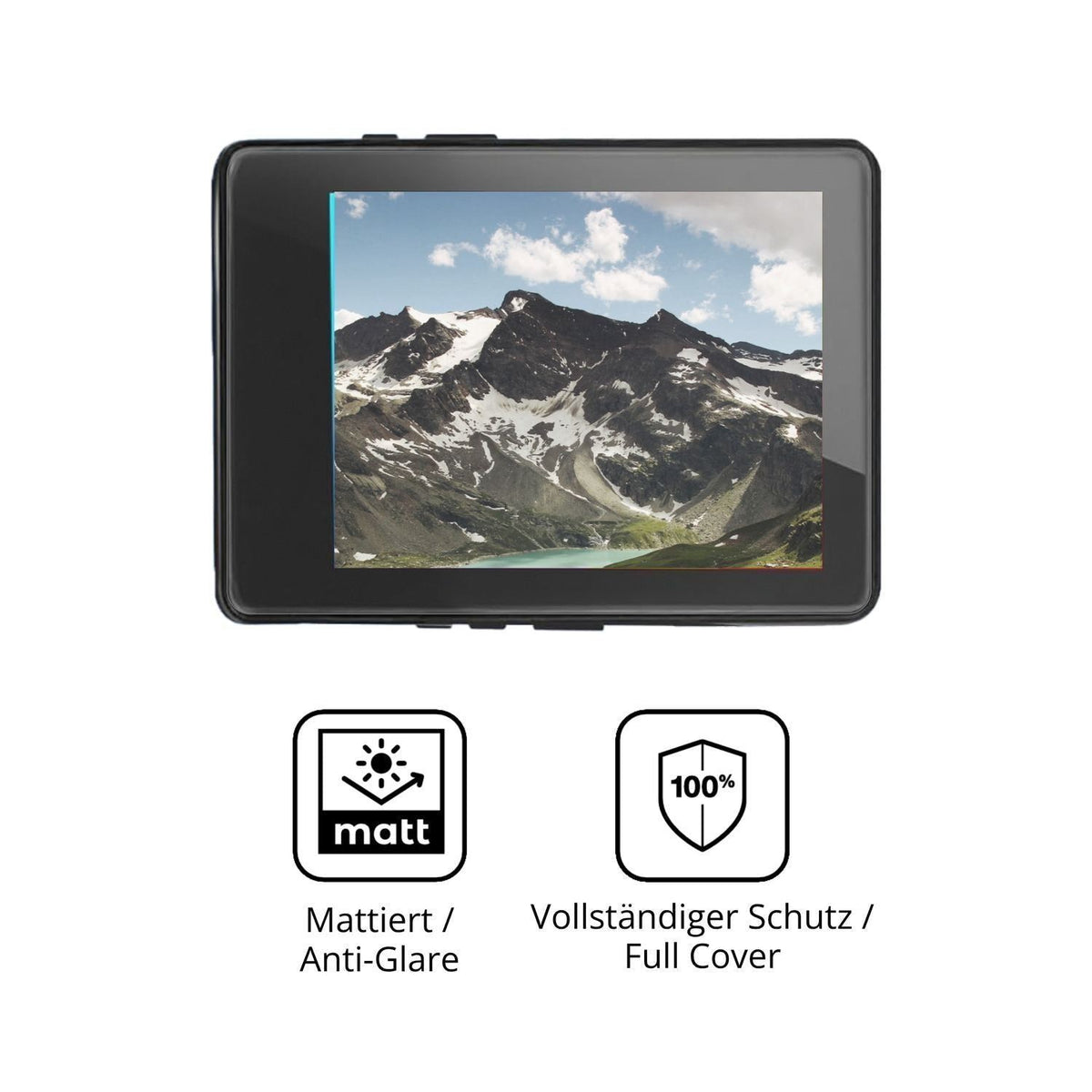 2x Full Cover Schutzfolie matt für Aroeally D6 MP3 (5)