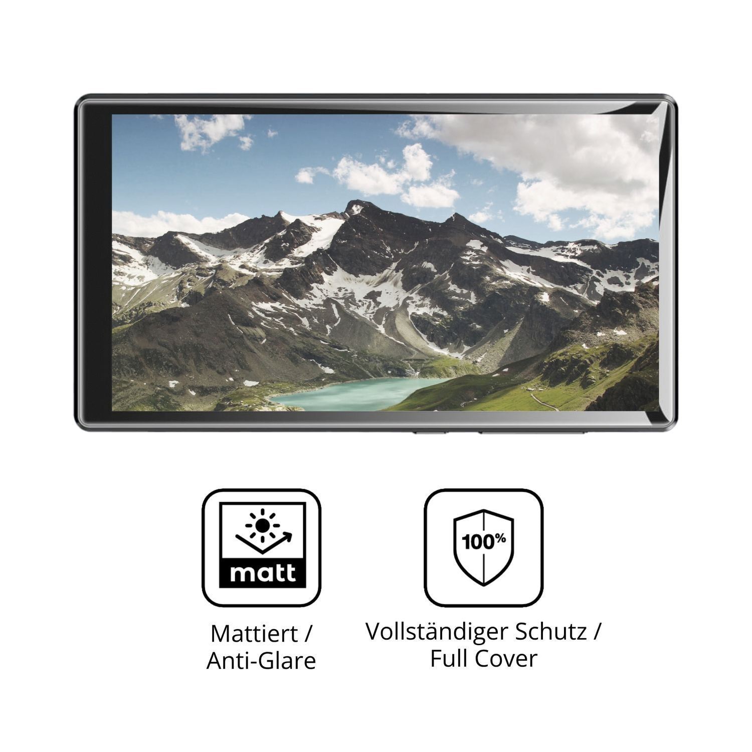 2x Full Cover Schutzfolie matt für Diofox M10 MP3- (5)
