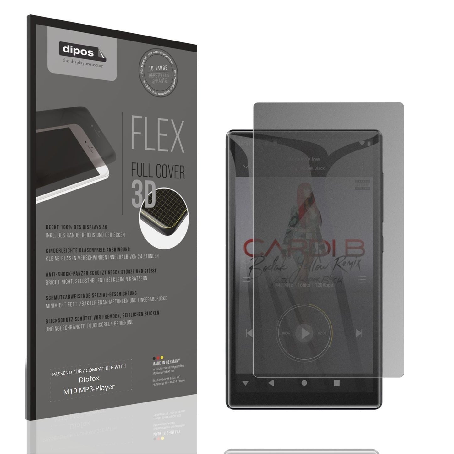 Full Cover Privacy Blickschutzfolie für Diofox M10 (1)