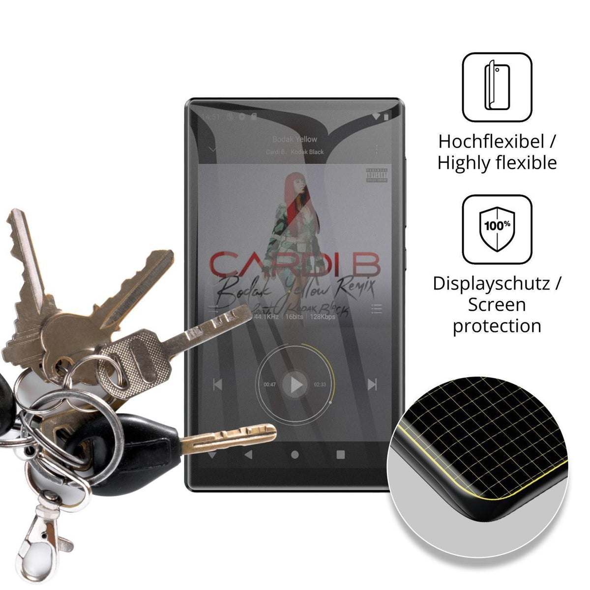 Full Cover Privacy Blickschutzfolie für Diofox M10 (3)