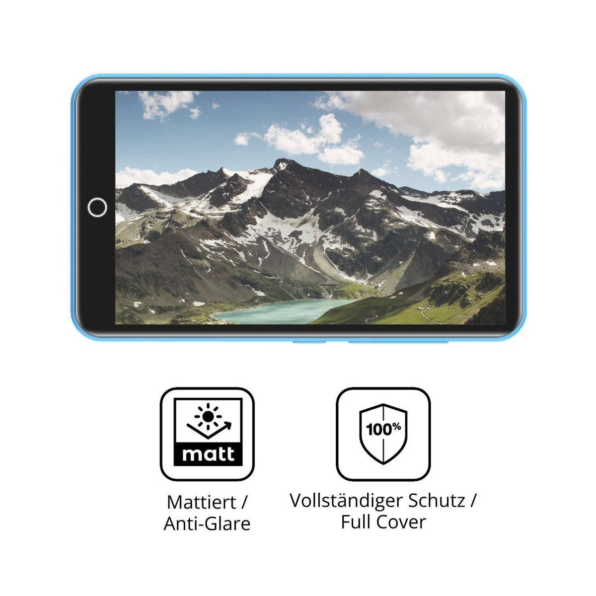 2x Full Cover Schutzfolie matt für ZAQE M505 MP3-P (5)