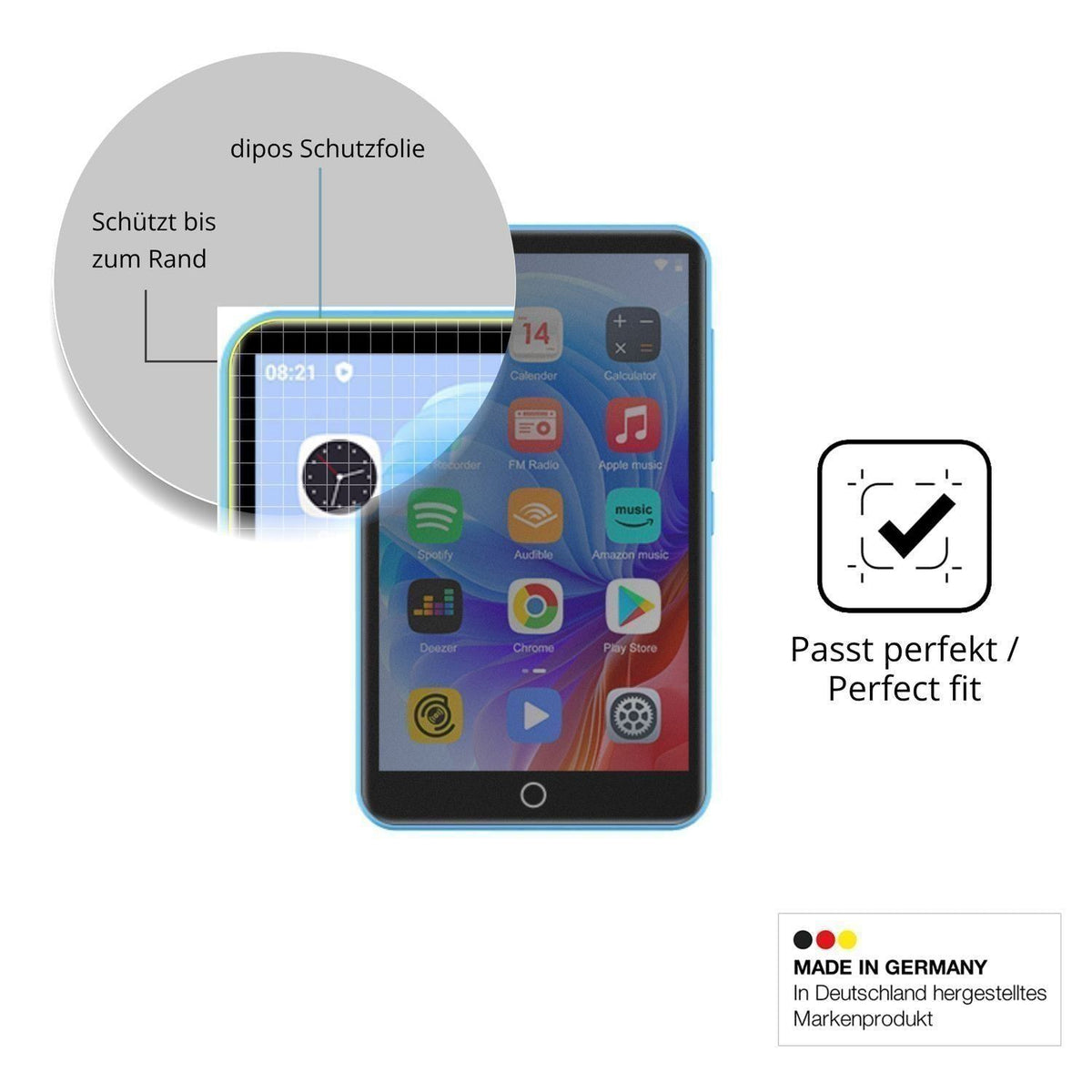 Full Cover Privacy Blickschutzfolie für ZAQE M505  (4)