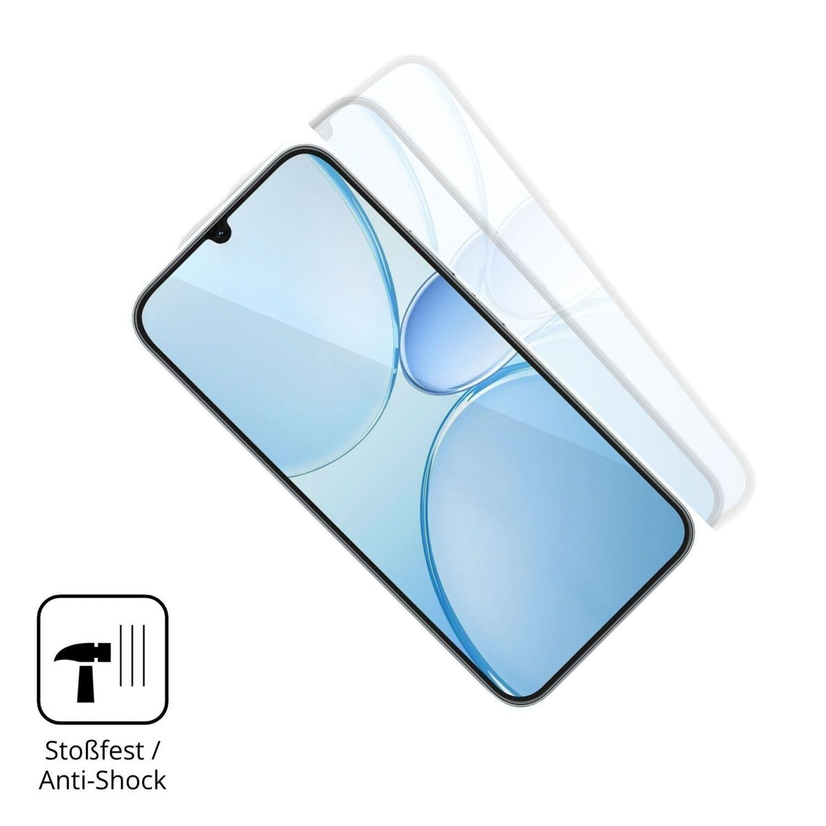 2x 3D Full Cover Schutzfolie für Realme Narzo 100  (4)