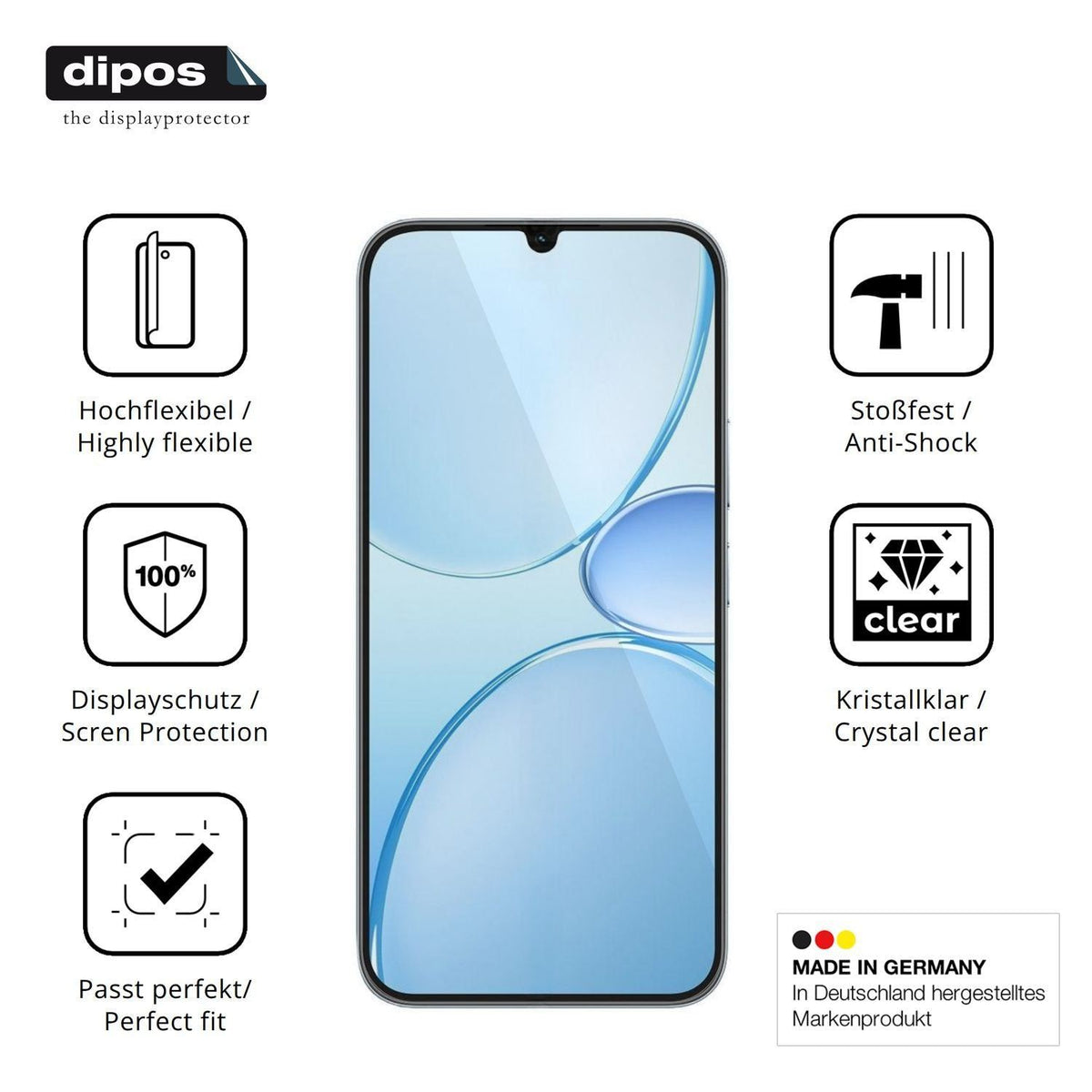 2x 3D Full Cover Schutzfolie für Realme Narzo 100  (7)