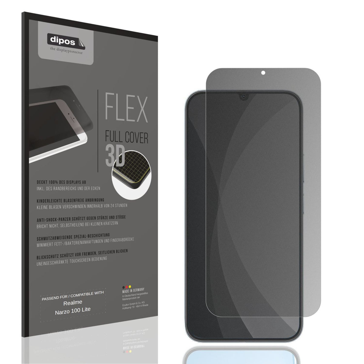 Full Cover Privacy Blickschutzfolie für Realme Nar (1)