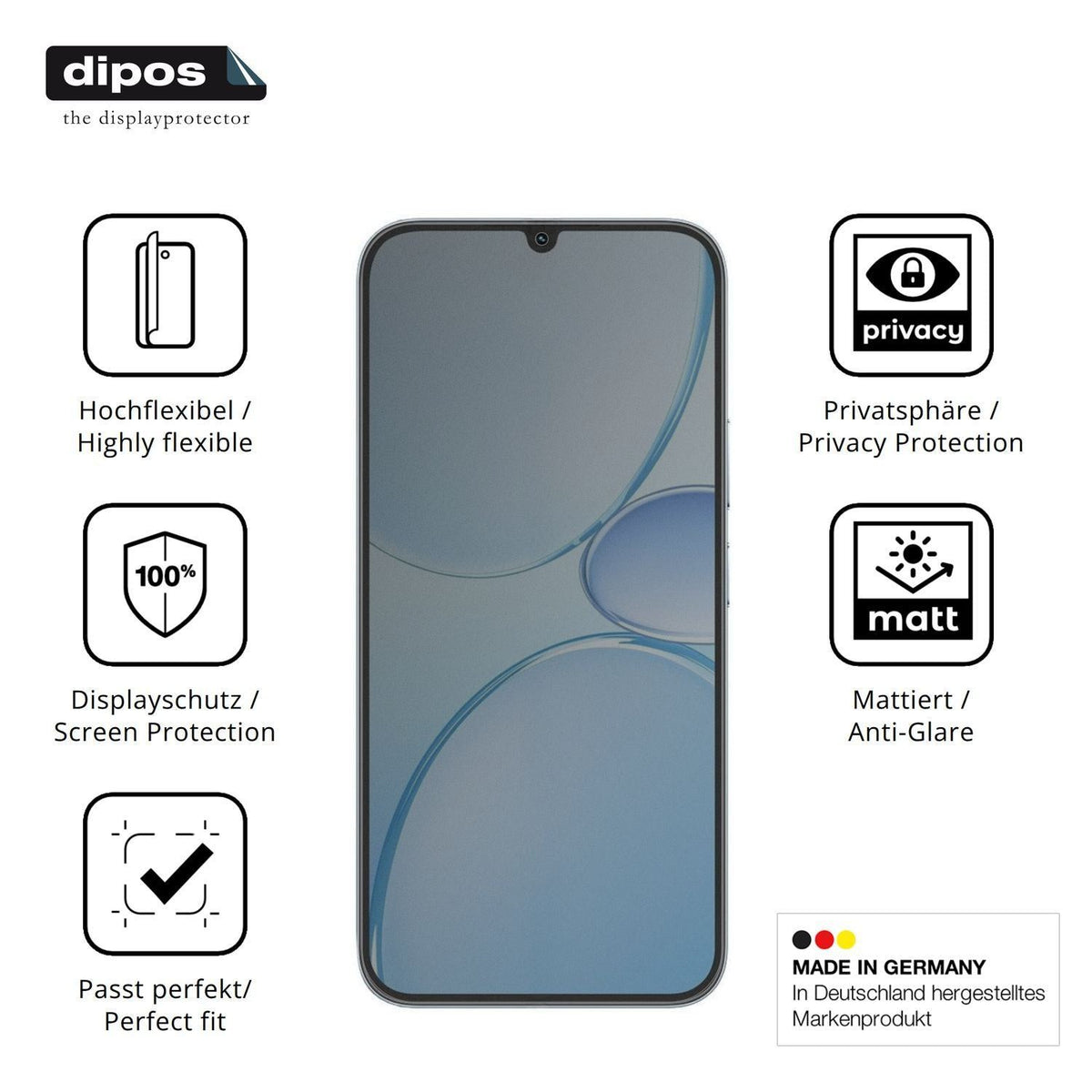 Full Cover Privacy Blickschutzfolie für Realme Nar (5)