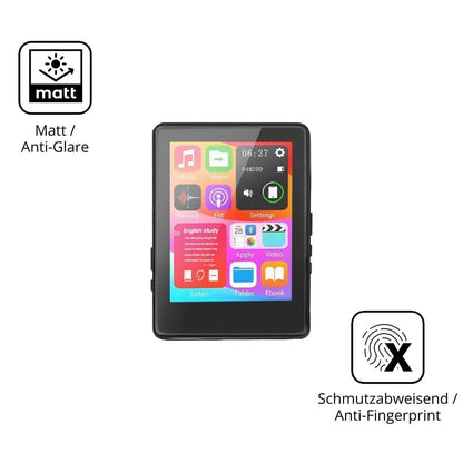 2x 9H Schutzfolie matt für Taichaeu D6 MP3-Player  (5)