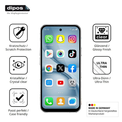 4x Schutzfolie klar für viqee A19PRO Mini-Smartpho (7)