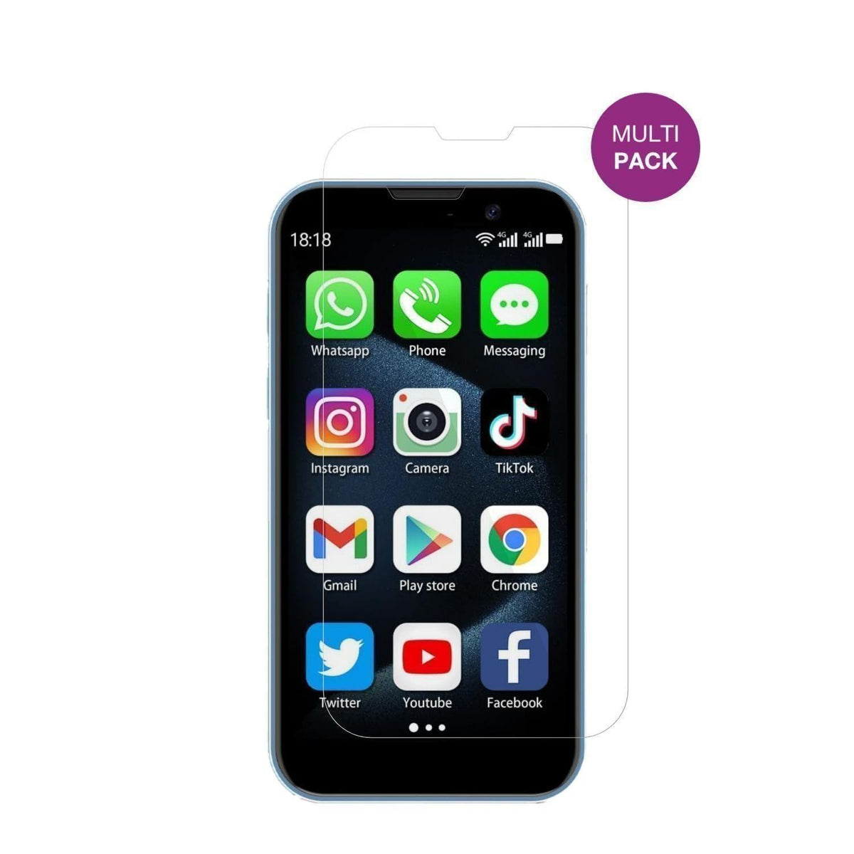 4x Schutzfolie klar für BLKE S 18 Pro Mini-Smartph (2)