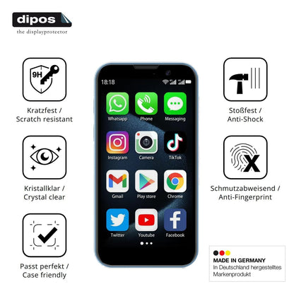 2x 9H Schutzfolie für BLKE S 18 Pro Mini-Smartphon (7)