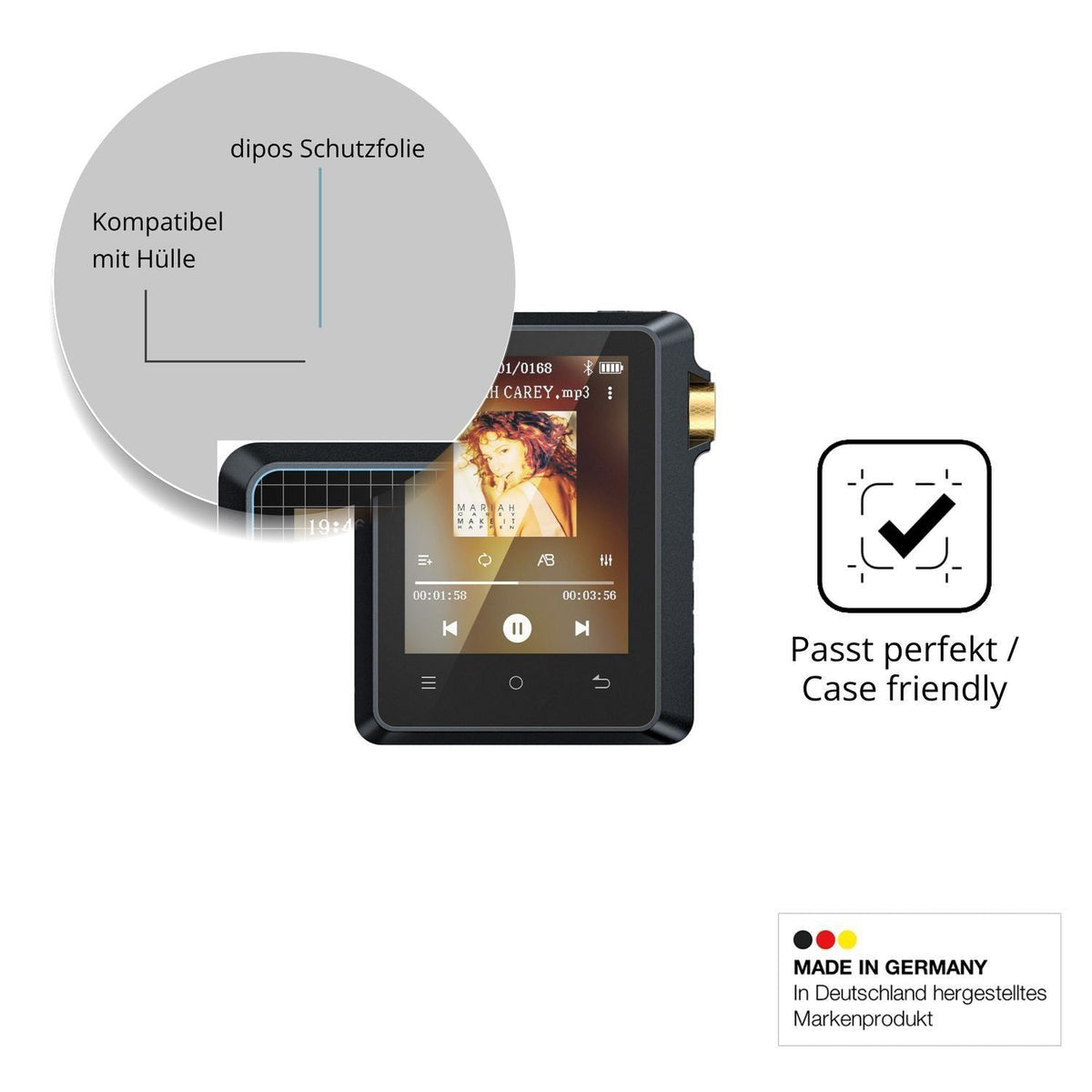 4x Schutzfolie matt für AGXOV P40 Display-Schutzfo (6)