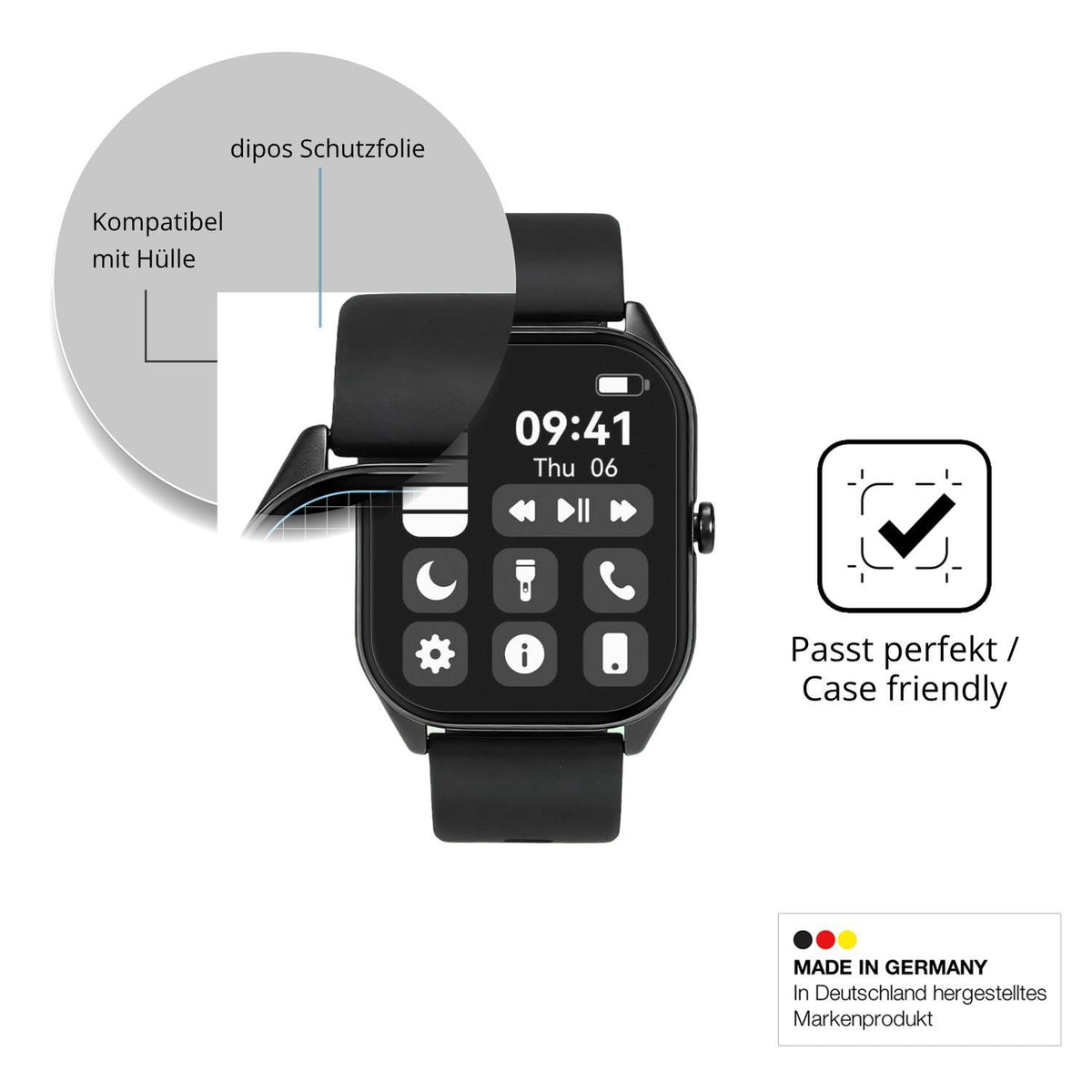 6x Schutzfolie matt für Rainpal T13 Display-Schutz (6)