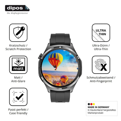 6x Schutzfolie matt für Kuisoe Alpha Pro Display-S (7)