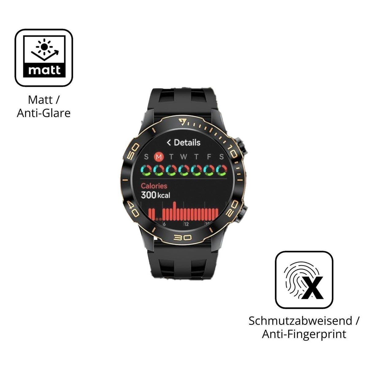 6x Schutzfolie matt für SUNKTA TX7 Display-Schutzf (5)