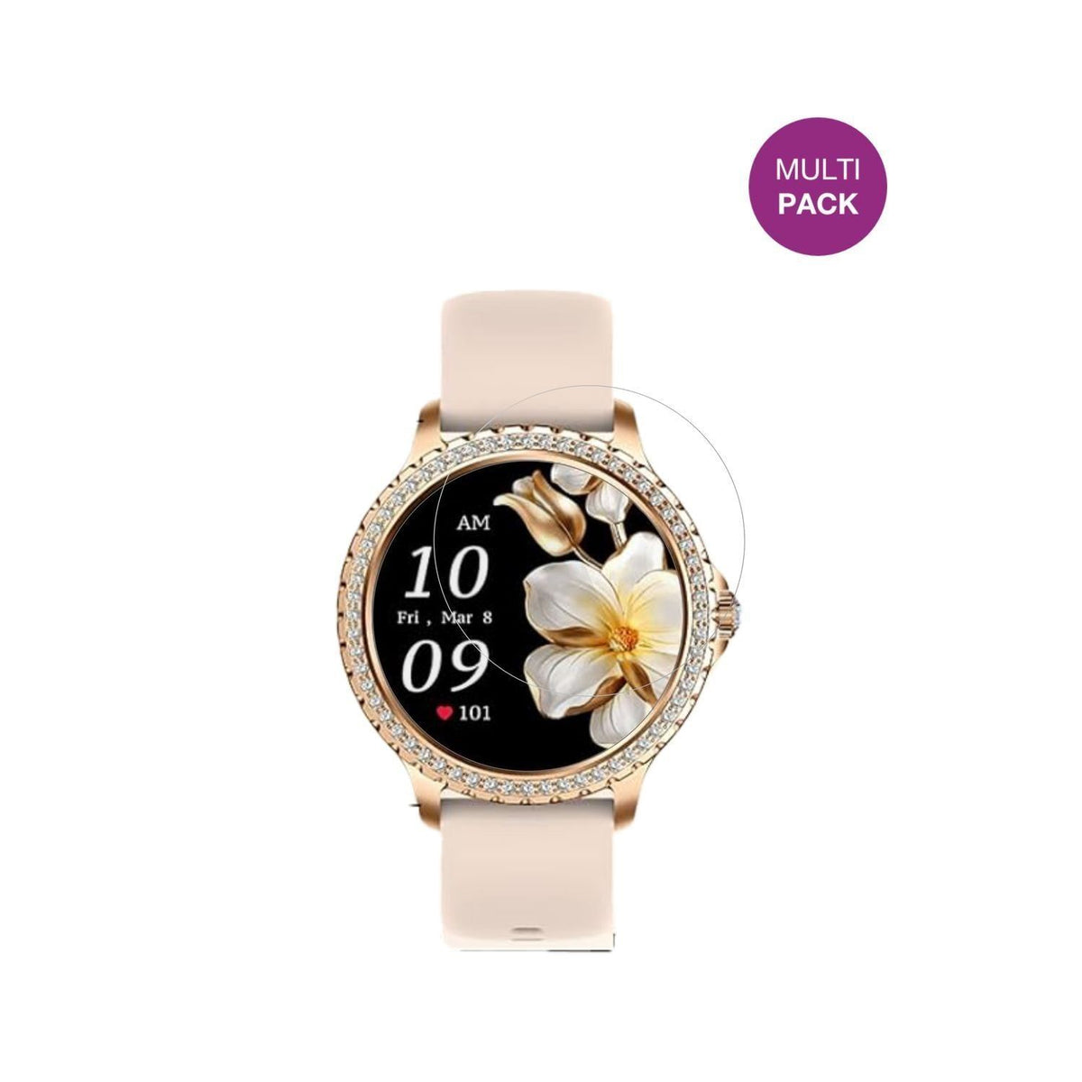 6x Schutzfolie klar für CHOOSETIME BW1845 Display- (2)