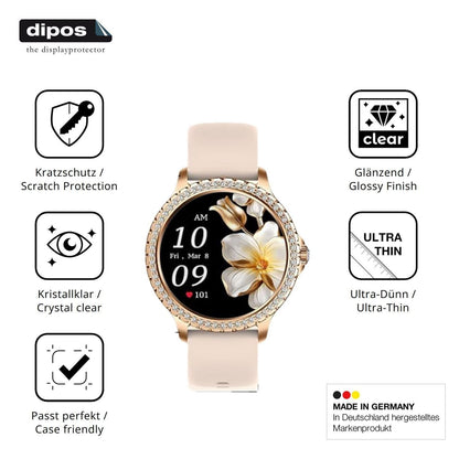 6x Schutzfolie klar für CHOOSETIME BW1845 Display- (7)