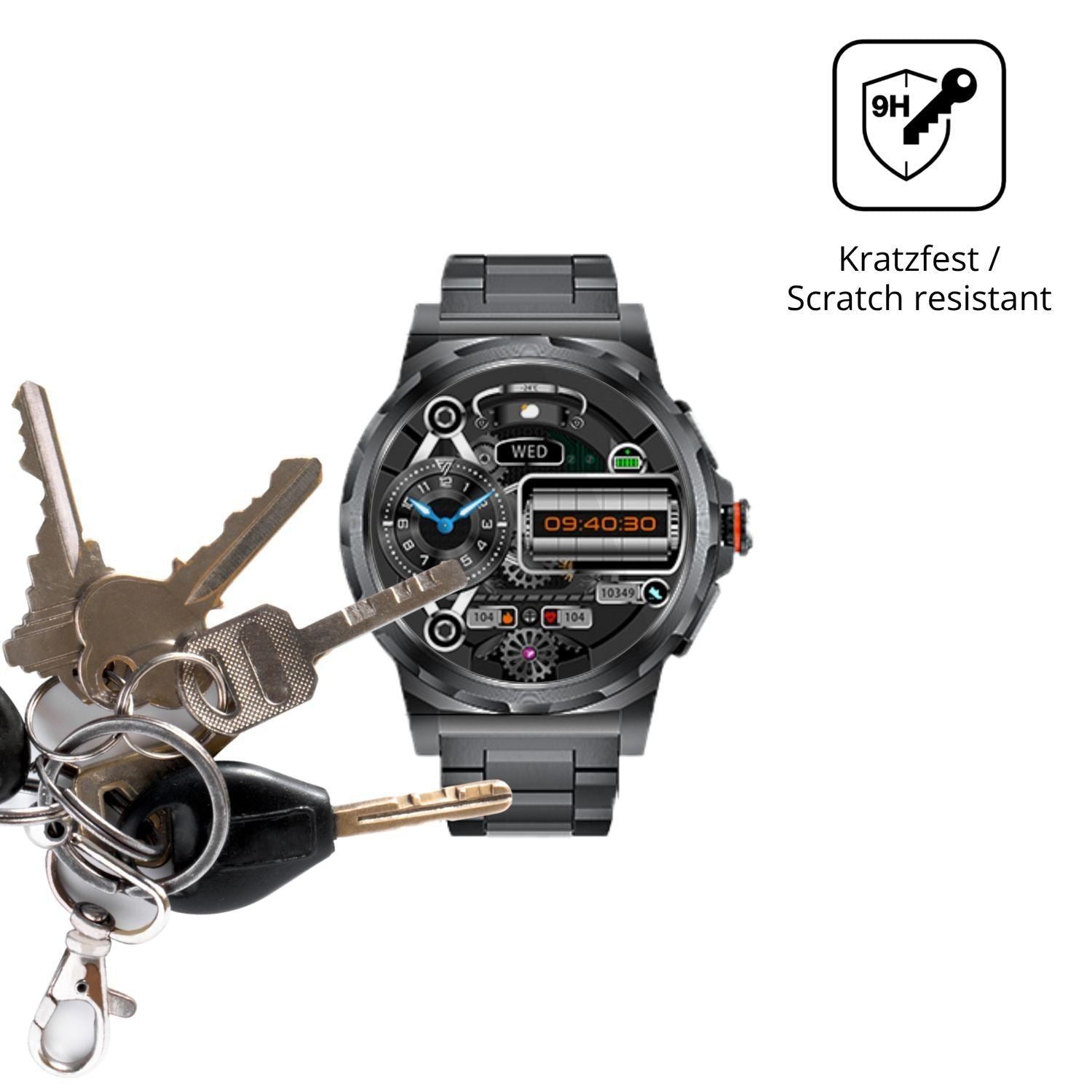 2x 9H Schutzfolie für CHOOSETIME SML6 Panzerfolie (3)