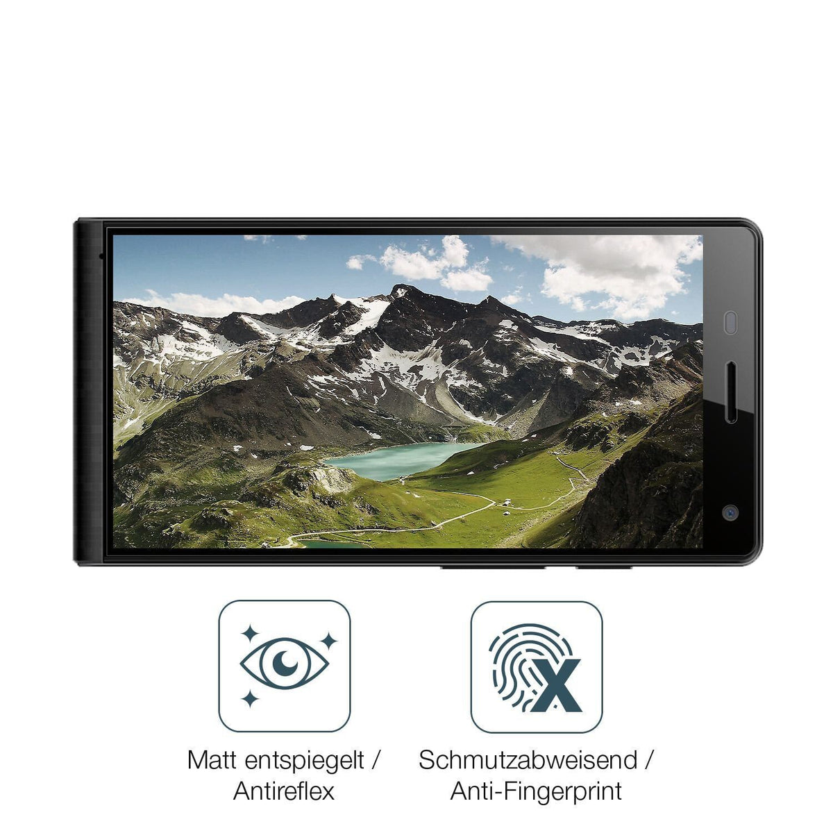 2x 9H Schutzfolie matt für Highscreen Verge Panzer (5)