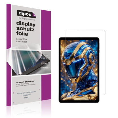 2x Schutzfolie klar für Headwolf Titan 1 Display-S (1)