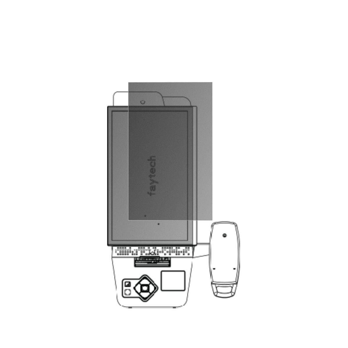 Blickschutzfolie für Pyramid Computer POLYTOUCH PI (2)