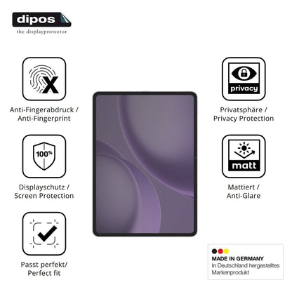 Blickschutzfolie für Oppo Pad 5 Pro matt Schutzfol (5)