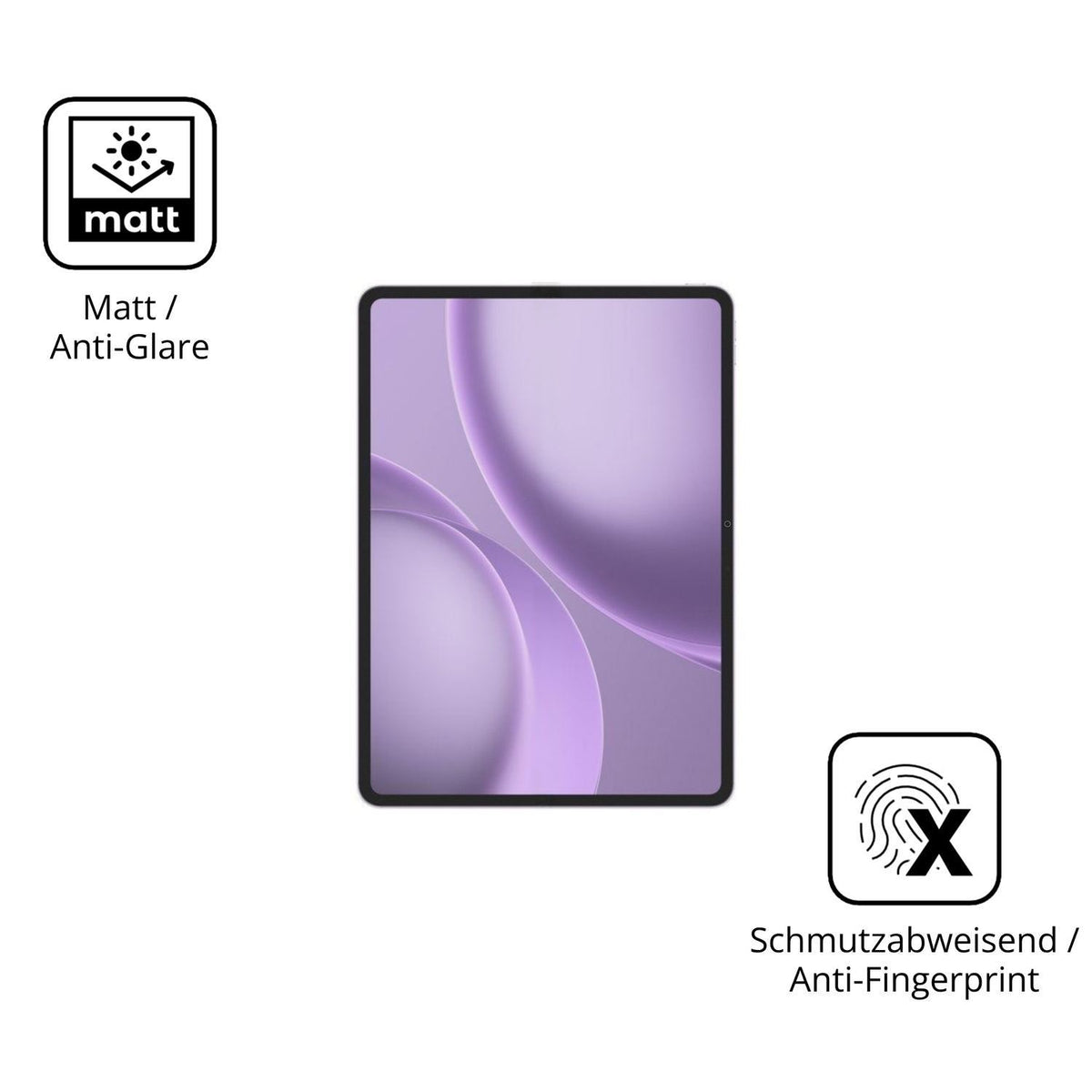 2x 9H Schutzfolie matt für Oppo Pad 5 Pro Panzerfo (5)