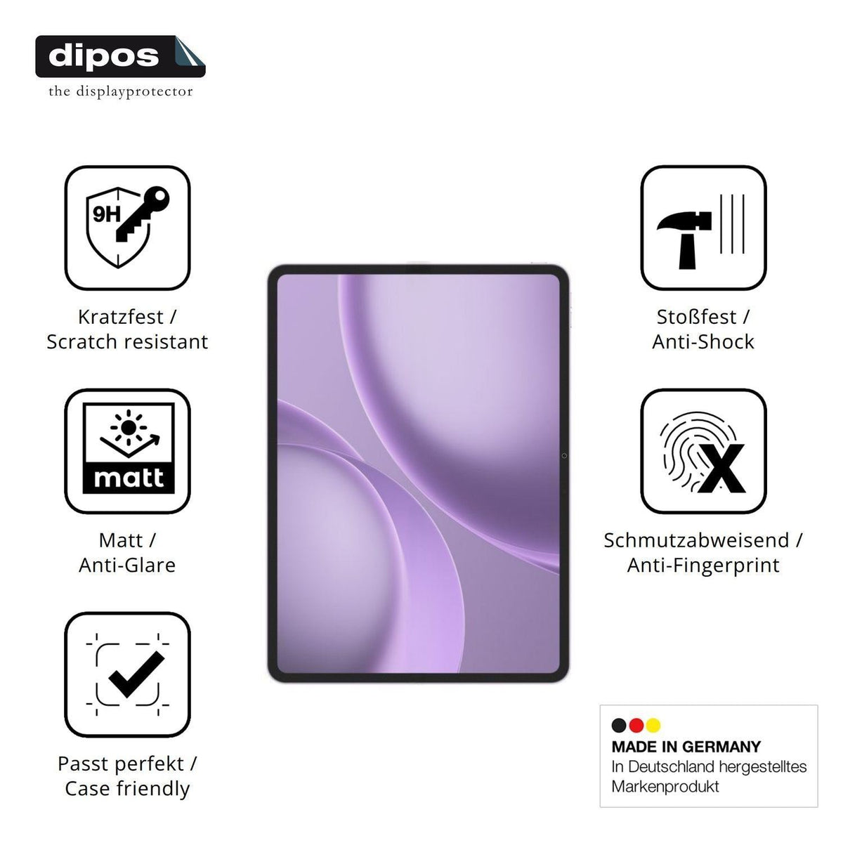 2x 9H Schutzfolie matt für Oppo Pad 5 Pro Panzerfo (7)